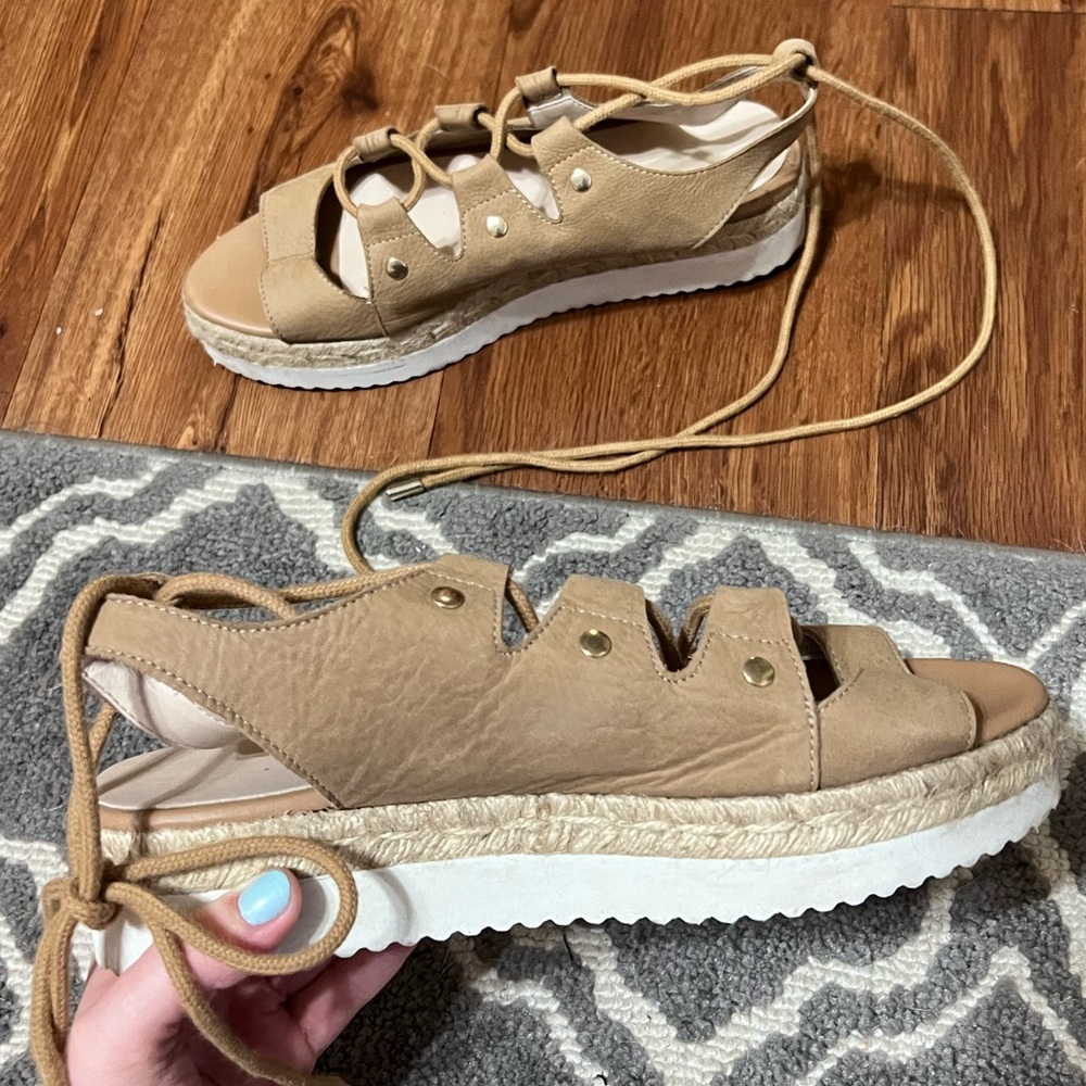 Aldo Espadrille Platform Strappy Sandals